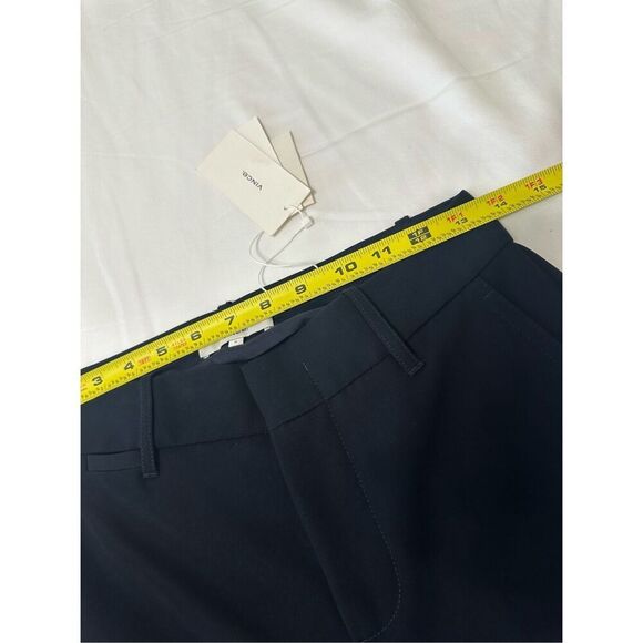 NWT VINCE Soft Tailored black Trouser ankle length pant style VR68621640 Size0 - Picture 8 of 12